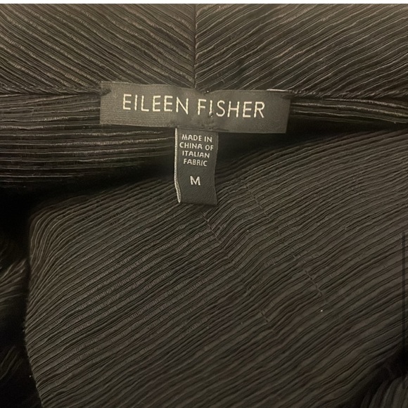 Eileen Fisher Blazer Jacket Open Front Ottoman Black Medium - Picture 6 of 9